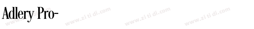 Adlery Pro字体转换